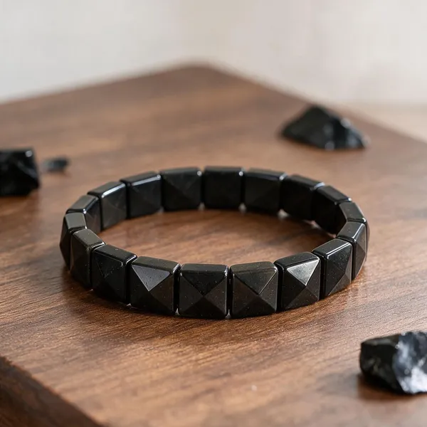 Natural_Black_Obsidian_Pyramid_Cut_Beaded_Stretch_Bracelet_Protection_Grounding_Emotional_Healing_Crystal_Wristband