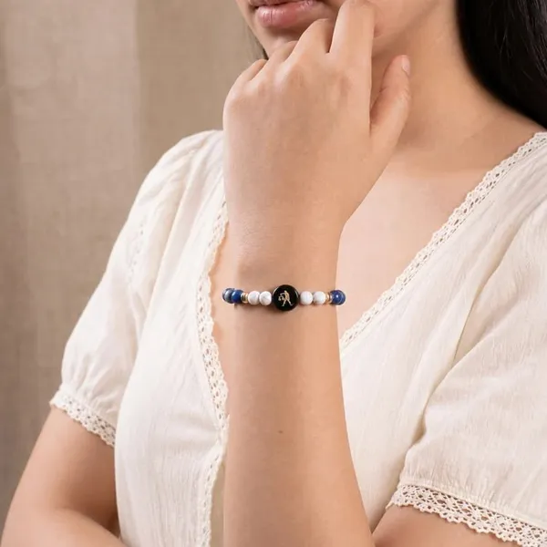 Blue_Natural_Stone_Beaded_Bracelet_For_Women
