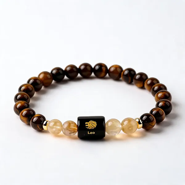 Brown_Tiger_Eye_Citrine_Leo_Zodiac_Bracelet