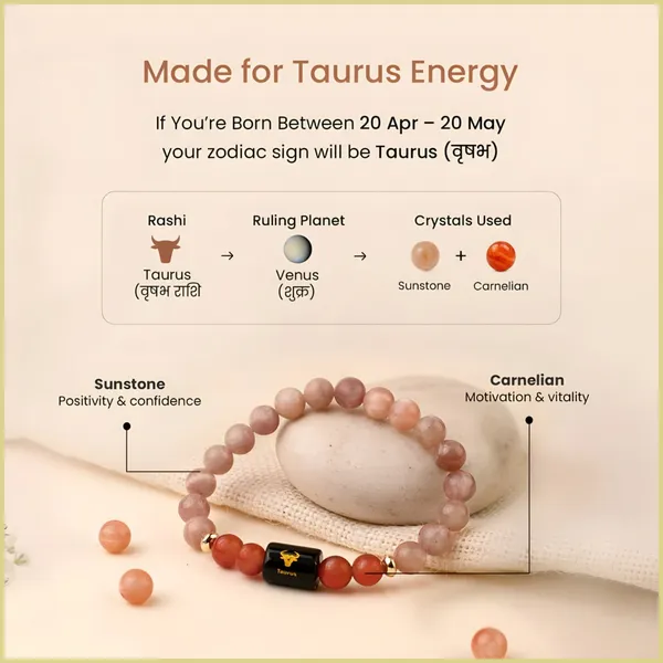 Sunstone_Carnelian_Beaded_Taurus_Bracelet