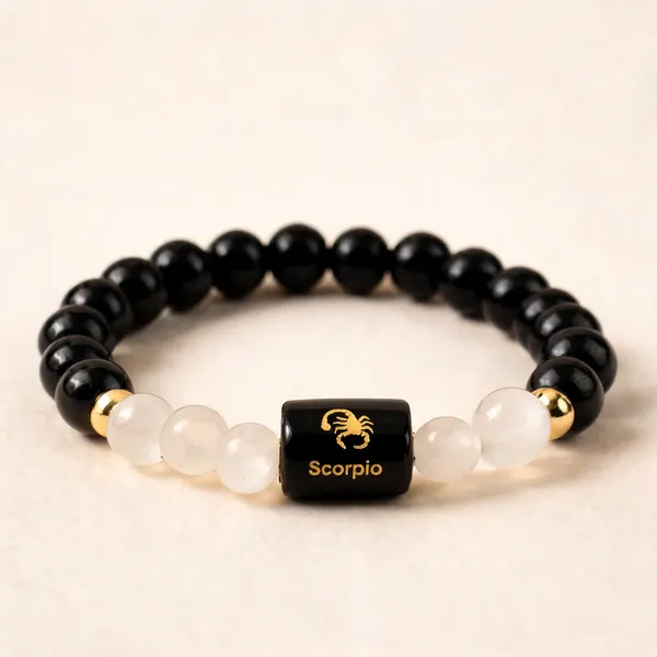 Black_Obsidian_And_Quartz_Scorpio_Bracelet_For_Unisex
