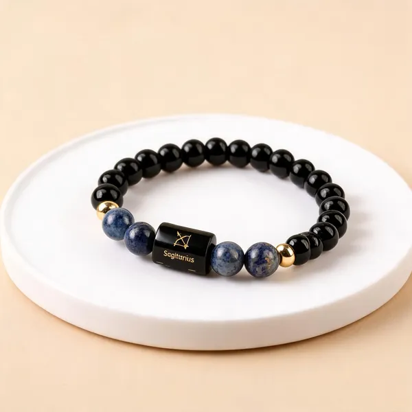 Black_Obsidian_And_Lapis_Lazuli_Sagittarius_Bracelet
