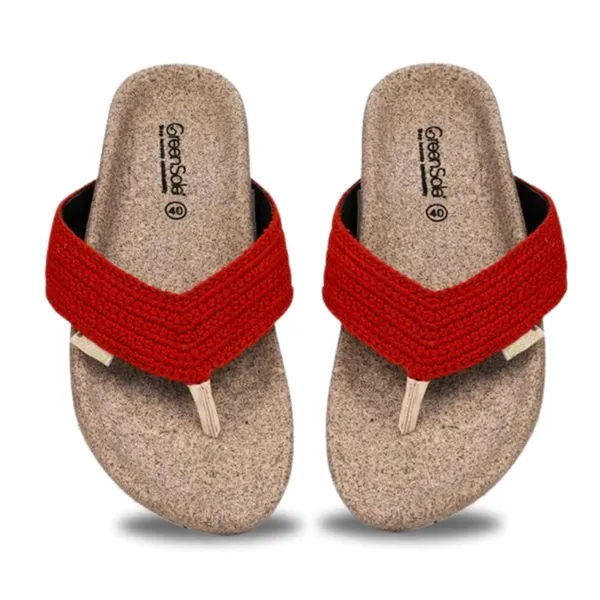 Red_Mesh_Thong_Sandal_For_Women