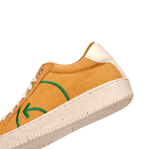 Lemon_Yellow_Mesh_Lace_Up_Sneaker_For_Women