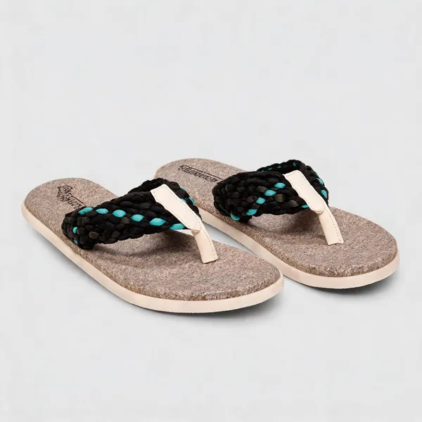 Brown_Mesh_Lace_Up_Sneaker_+_Multicolour_Flip_Flop_Combo_For_Men