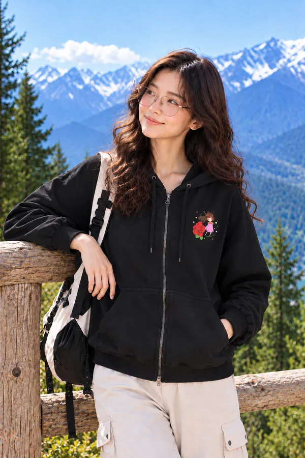 Black_Floral_Embroidered_Hooded_Sweatshirt_for_Women