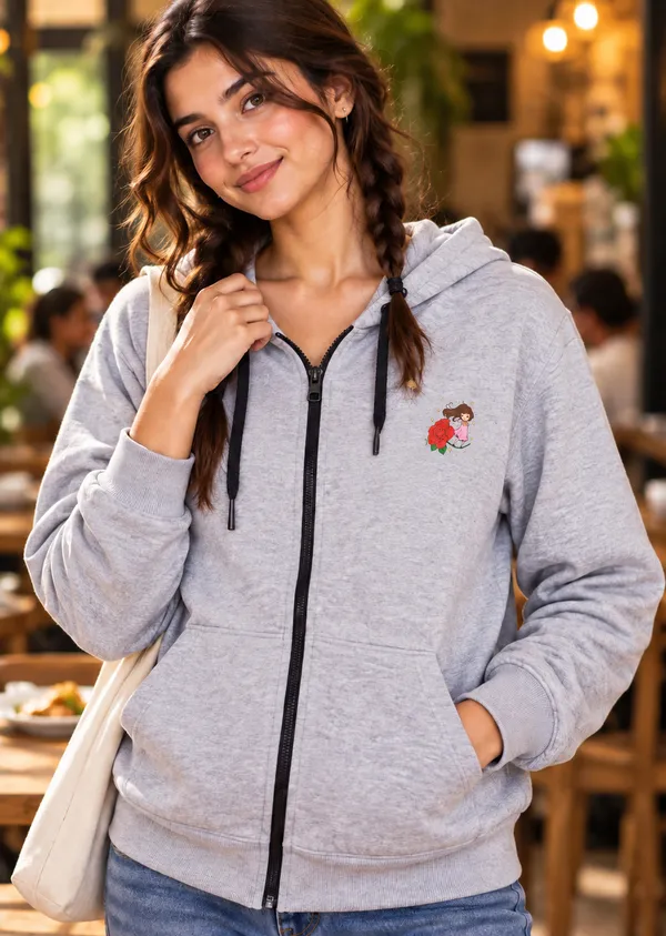 Grey_Fleece_Regular_Fit_Hooded_Sweatshirt_for_Women