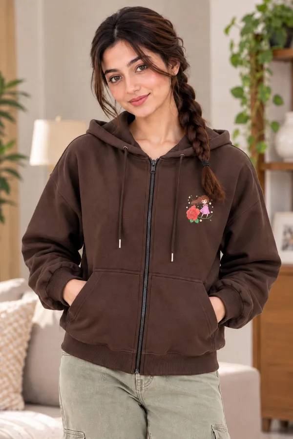 Brown_Hooded_Zip-Up_Sweatshirt_for_Women