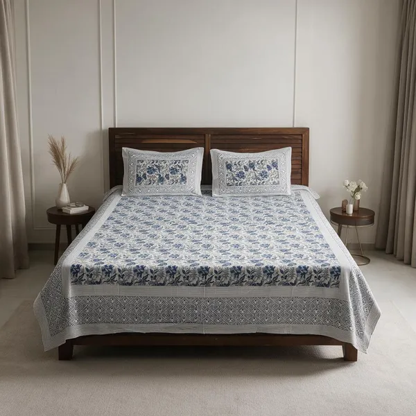 Floral_Print_Double_Bedsheet_Set