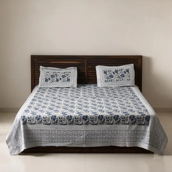 Floral_Print_Double_Bedsheet_Set