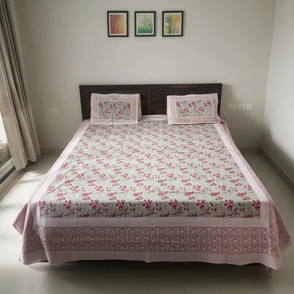 Floral_Print_Double_Bedsheet_Set