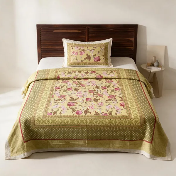 Floral_Print_Double_Bedsheet_Set