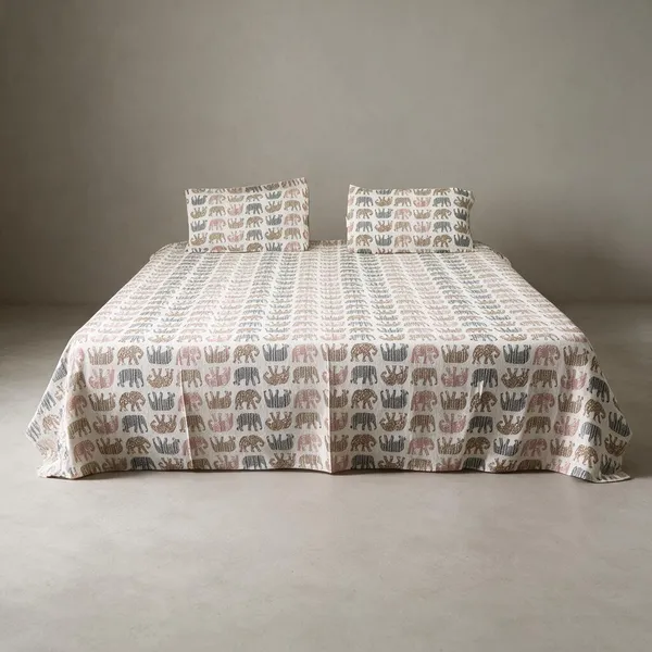Printed_Elephant_Pattern_Bed_Sheet_Set