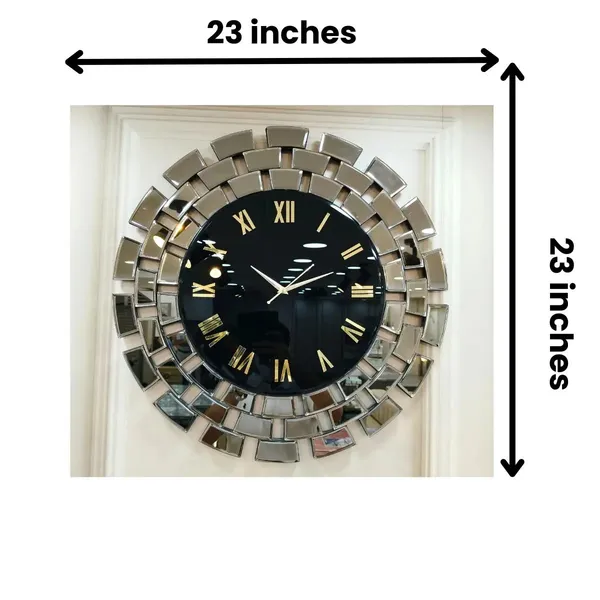 Gitti_Style_Mirror_Wall_Clock_Round_Circle_With_Black_Grey