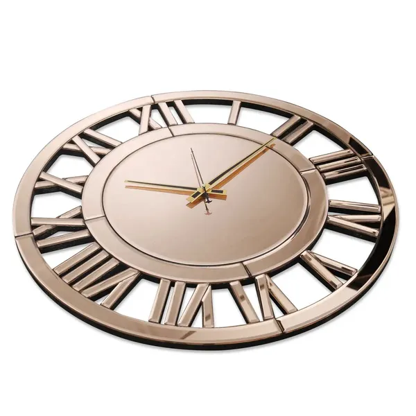 Mirror_Wall_Clock_Roman_Numerical_Style_Pink