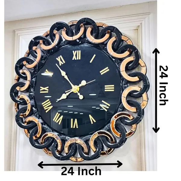 Unique_Audi_Rings_Style_Mirror_Wall_Clock