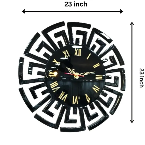 Unique_Gucci_Mirror_Wall_Clock_With_Black