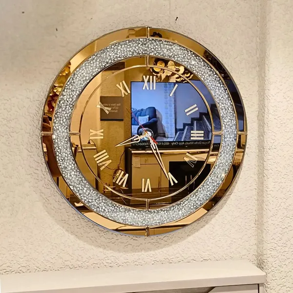 Diamond_Ring_Shape_Round_Mirror_Wall_Clock