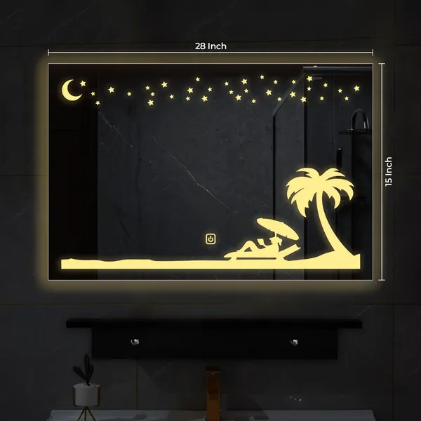 Rectangular_Beautiful_Beach_Theme_Based_Led_Bathroom_Wall_Mirror