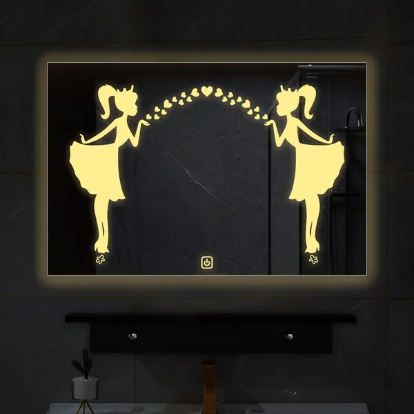 Rectangular_Shaped_Fairy_Girl_Design_Led_Bathroom_Wall_Mirror