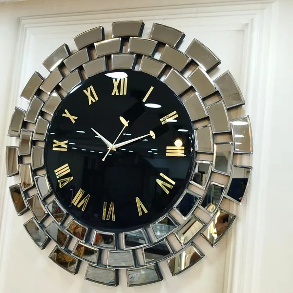 Gitti_Style_Mirror_Wall_Clock_Round_Circle_With_Black_Grey