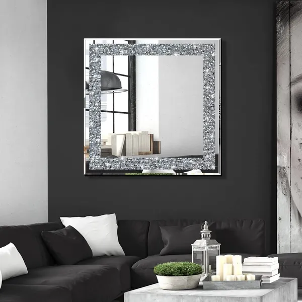 Lxury_Square_Crystal_Glass_Wall_Mirror_24_Inch