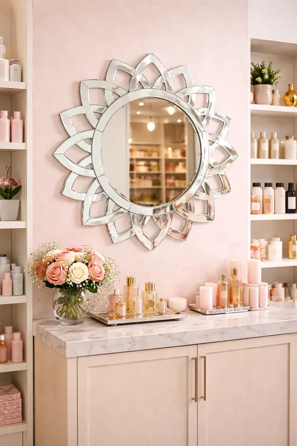 Lotus_Bloom_Round_Mirror