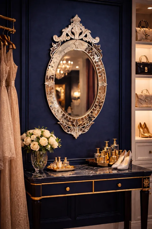 Royal_Crest_Round_Mirror