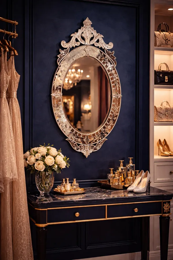 Royal_Crest_Round_Mirror