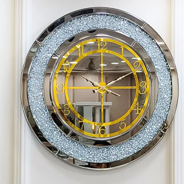 Silver_Gold_Wall_Clock_With_Roman_Numerical_Style