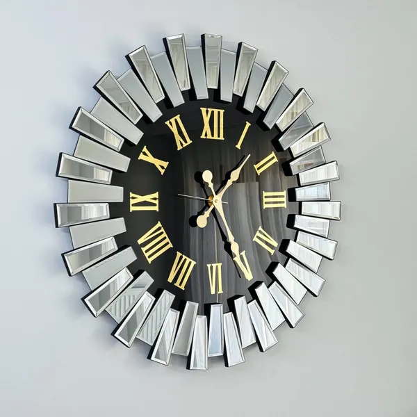Up_Down_Design_Mirror_And_Black_Dial_Gold_Numerals_Mirror_Wall_Clock