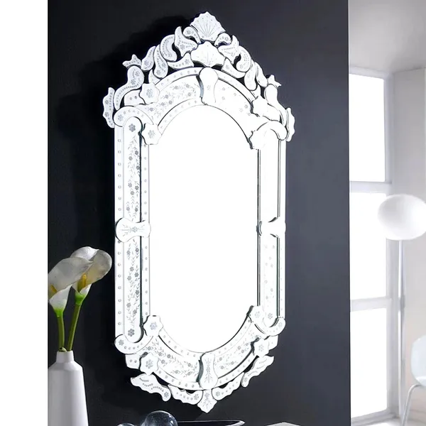 White_Floral_Regal_Mirror