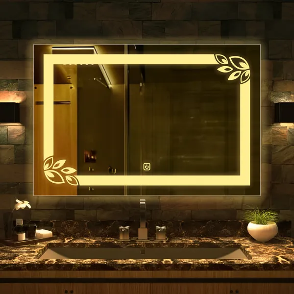 Classic_Rectangular_Shaped_Floral_Patten_Led_Bathroom_Wall_Mirror