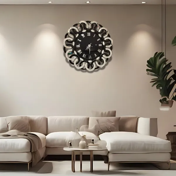Glamorous_Mirror_Wall_Clock_With_Black_And_White_Finish_Audi