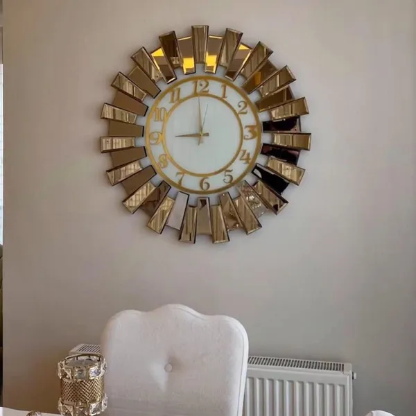 Up_Down_Design_Copper_Mirror_Wall_Clock