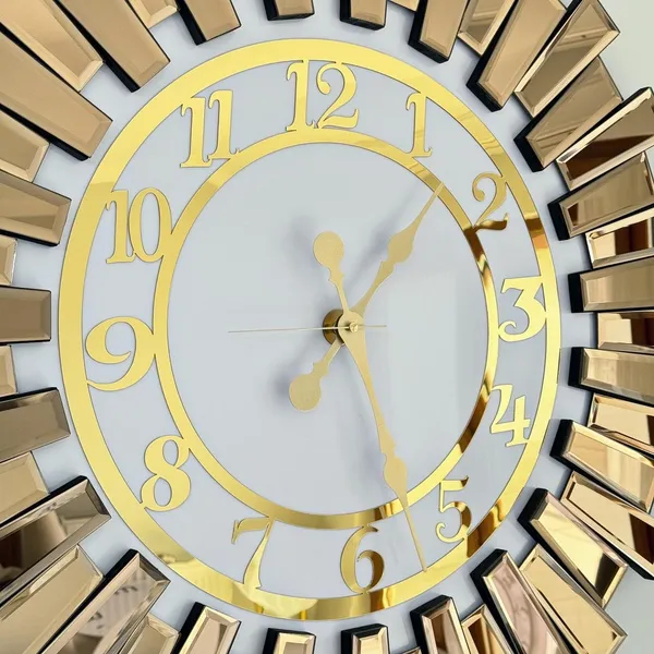 Up_Down_Design_Copper_Mirror_Wall_Clock