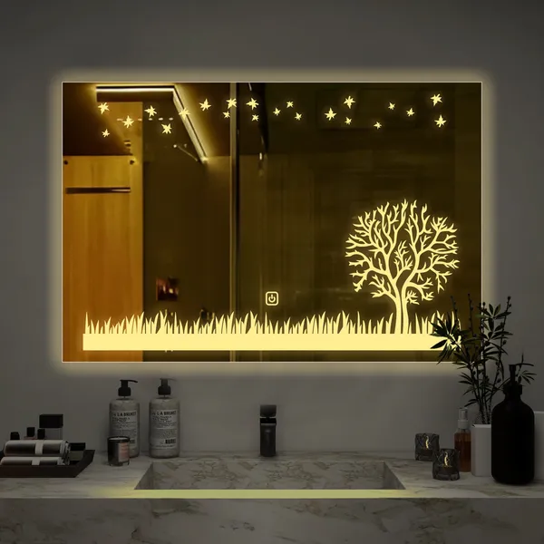 Beautiful_Theme_Based_Tree_Led_Bathroom_Wall_Mirror