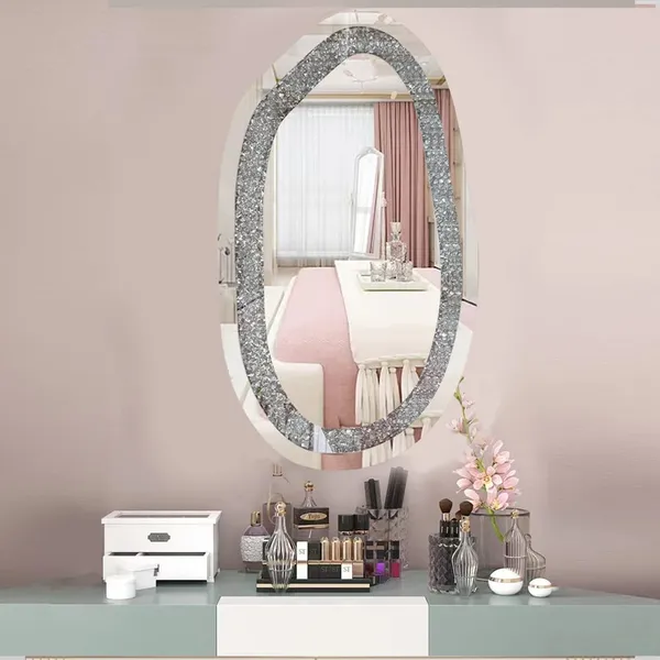 Handcrafted_Diamond_Crystal_Wall_Mirror_Oval_Shape