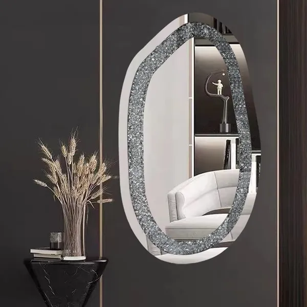 Handcrafted_Diamond_Crystal_Wall_Mirror_Oval_Shape