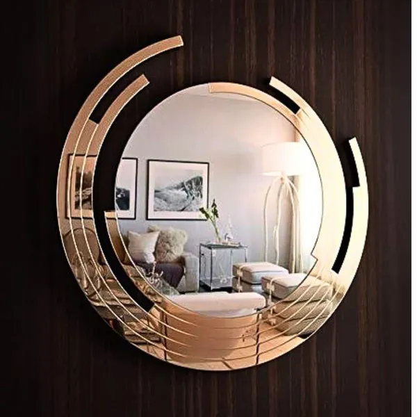 Eclipse_Rose_Gold_Wall_Mirror_30_Inches_Diameter