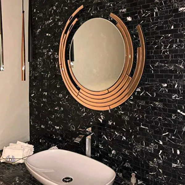 Eclipse_Rose_Gold_Wall_Mirror_30_Inches_Diameter