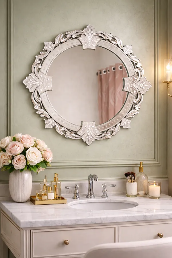 Handmade_Silver_Round_Decorative_Venetian_Wall_Mirror