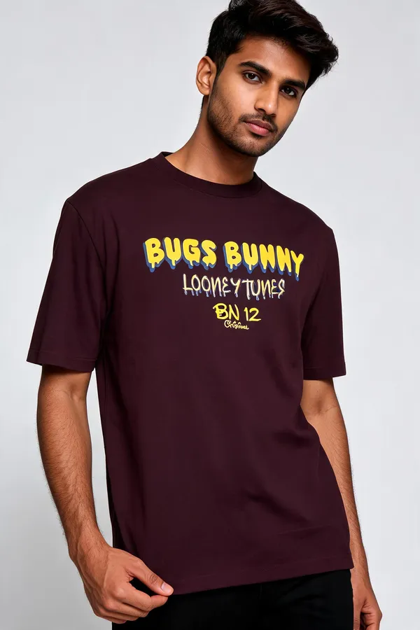 Brown_Cotton_Regular_Fit_Graphic_T-Shirt_For_Men