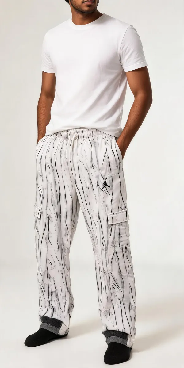 White_Cotton_Relaxed_Fit_Printed_Cargo_Pants_For_Men