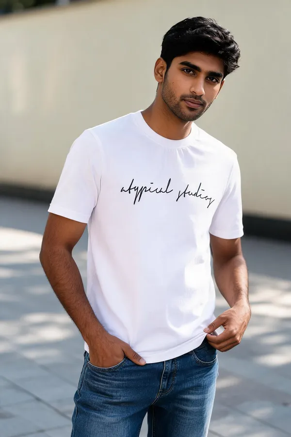 White_Cotton_Graphic_Relaxed_Fit_Crew_Neck_T-Shirt_For_Men