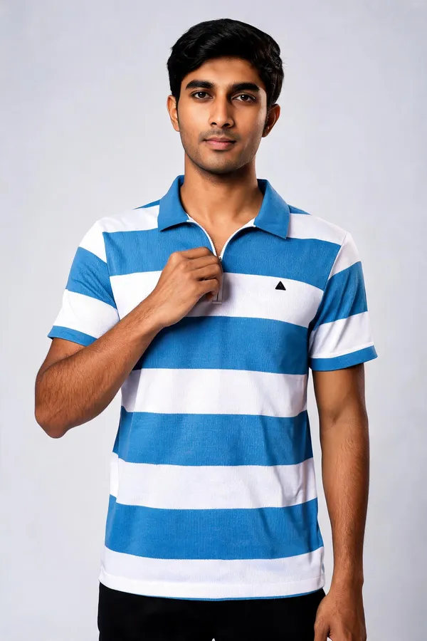Blue_Cotton_Striped_Regular_Fit_Polo_T-Shirt_For_Men