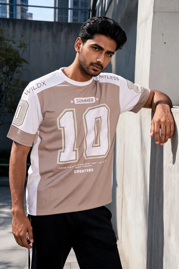 White_Cotton_Graphic_Crew_Neck_Sports_T-Shirt_For_Men