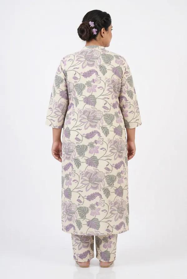 Peach_Rayon_Printed__Knee_length_Co-Ord_Set_For_Women