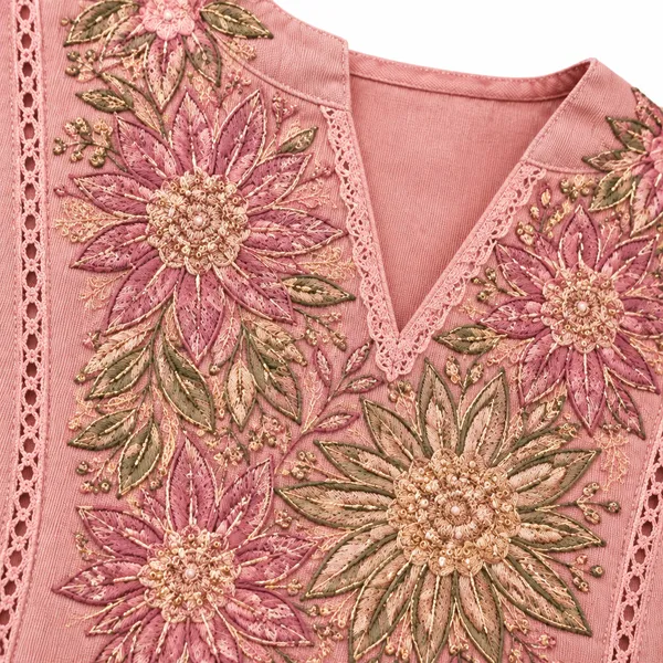 Dusty_Pink_Roman_Silk_Heavy__Knee_length_Co-Ord_Set_For_Women