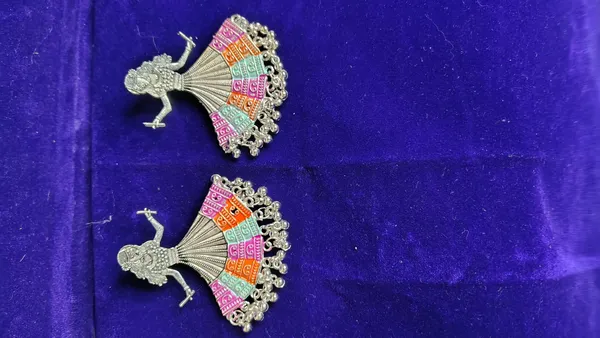 Pink_Oxidized_Metal_Meenakari_Dandiya_Dancer_Drop_Earrings_For_Women